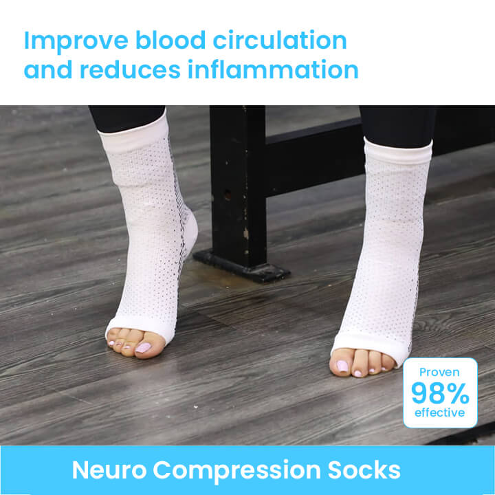 NowHealMe™ Double Therapy Crosswoven Neuropathy Socks