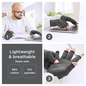 2 Pairs - Dr.Arthritis™ Compression Gloves